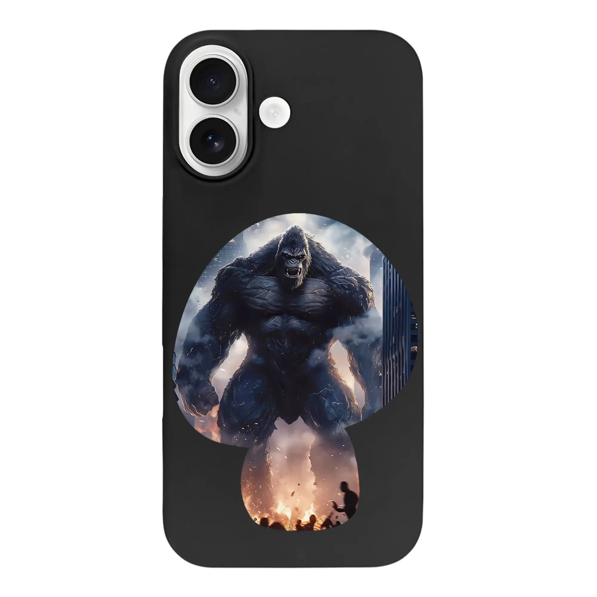 ゴジラ グッズ,キングコング - iPhone 17 シリーズ シリコンケース 薄型 耐衝撃 指紋防止 ソフトタッチカバー 精密フィット 傷防止 保護ケース iPhone 17/17 Air/17 Pro/17 Pro Max 対応